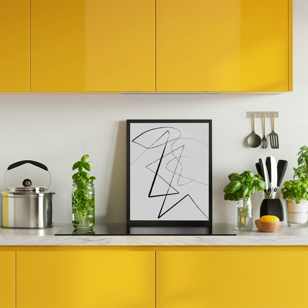 Angular Lines No 6 Poster